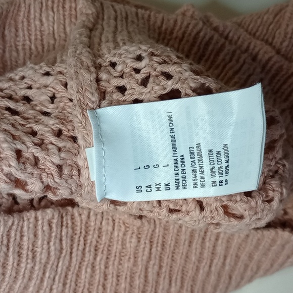 American Eagle Outfitters Women's Pink Knit Sweater - Picture 7 of 8